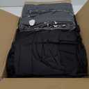 Showgeous 6 Pack Black Round Tablecloth 120 Inch Polyester Table Cloth for Tables - Washable Decorative Fabric Covers for Wedding, Dining, Party, Banquet, Buffet