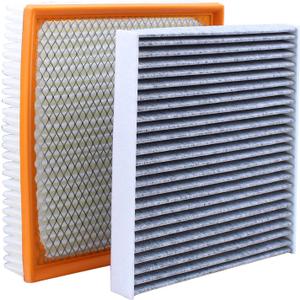 Engine Air Filter and Cabin Air Filter Combo Set for Chrysler 200 V6 3.6L 2011-2014, Dodge Avenger V6 3.6L 2011-2014, Journey V6 3.6L 2011-2018