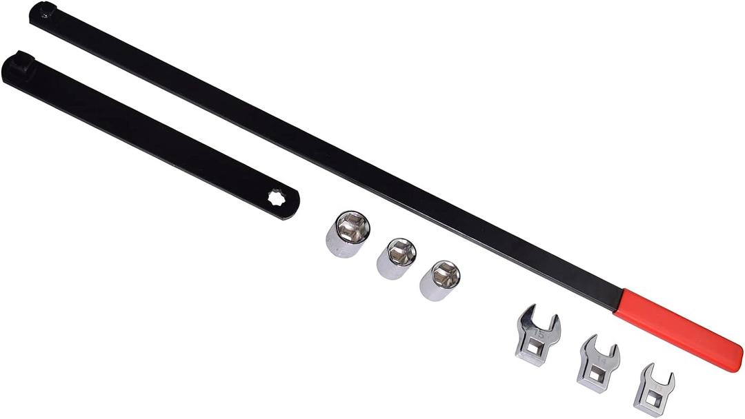 8PCS Universal 3/8" 1/2" Drive Serpentine Belt Adjust Tightener Wrench Tool Kit