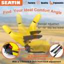 Universal Tractor Seat, Zero Turn Mower Seat (Yellow)