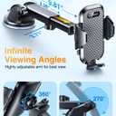 VANMASS Phone Holders for Your Car 2026 Upgraded Military-Grade Car Phone Holder90+LBS Strongest SuctionCell Phone Mount Truck Stand for Dashboard Windshield Vent for iPhone 17 Pro Max 16 15 Android (Black)