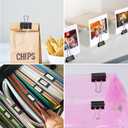 2 x Ufmarine Large Binder Clips, 1.6 Inch Length, (24 Pcs) Big Binder Clips Paper Clamps for Office