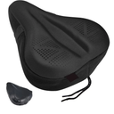 Zacro Bike Seat Cushion - Padded Gel Bike Seat Cover for Men & Women, Padding Bicycle Saddle fit with Peloton/Spin Stationary Exercise/Mountain Road Cycling Bike