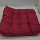 Meditation Floor Cushions, Thickened Floor Pillow for Adults, Large Square Pillows Seat Cushion for Tatami Living Room Yoga, Memory Sponge Block Added, 22x22 Inch, Wine Red