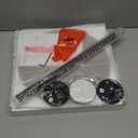 Asgolion Round Small Side Table, Adjustable-Height Drink Table, Pedestal Martini Stand, Weighted Base Cocktail Table Accent Nightstand for Living Room, Bedroom, Bathroom, Office, Walnut (11.8"D x 11.8"W x 30"H)