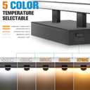 VOLISUN 48 inch Vanity Light for Bathrooms, 30W Dimmable 5CCT Bathroom Light Fixture Over Mirror, Black Bathroom Vanity Light Bar -ETL Certificated