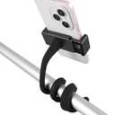 Stroller Phone Holder, Flexible Phone Holder for Treadmill, Bike Shopping Cart, Desk, Portable Gooseneck Long Arm Phones Mount for Smartphone