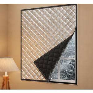 Window Insulation for Winter,Oxford Thermal Insulated Window Cover,Waterproof Blackout Window Insulation kit for Winterizing(40"x60")