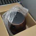 MNRYLKB Metal Garden Hose Storage Pot, Vintage Copper Finish Hose Holder with Lid, Heavy-Duty Outdoor Water Hose Container for Patio/Yard/Lawn Decor