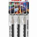 Blazing LEDz Open Flame Roasting Extendable Marshmallow Fork Plastic/Stainless Steel 2 Pack