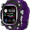Watch Case for Apple Watch Ultra 1/2 49mm, Cool Men Sport Bands Rugged Case Silicon Strap for Watch Full Protective Cover, Novelty Designed for Apple Watch Case with Band Case Gifts for Men