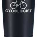 Onebttl Biker Cyclist Gifts for Men, Tumbler Travel Coffee Mug, Bicycle Enthusiasts, Roadbike MTB, Boyfriend Husband Dad Father's Day, Stainless Steel Insulated 20oz/590ml - Cycologist