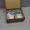 54 Pcs Mini Silver Disco Balls - Hanging Mirror Ornaments for Party, Wedding, Christmas Supplies (1.2 Inch, 2 Inch, 3.2 Inch, 4 Inch)