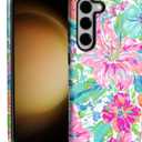 Case for Samsung Galaxy S23,Anti Drop Scratch Protective Phone Cover Case for Women Girl-Vibrant Tropical Flower