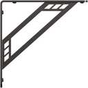 Shelf-Made Richland Decorative Shelf Bracket, Black, 8-inches (500 lbs.)