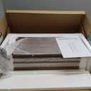 HOMEFORT 10-Tier Vertical Shoe Rack, Corner Shoe Tower, Double Rows 10 Tiers Shoe Shelf, Slim Shoe Storage Unit for 20 Pairs of Shoes, Shoe Stand for Entryway, Hallway, Closet (Rustic Brown)