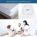 Moonsea Waterproof Mattress Protector Twin Extra Long (XL),Mattress Cover, Smooth Top Mattress Protector for Kids, Breathable Skin Friendly and Noiseless Fitted Sheet,Polyester, 2 pack