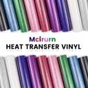 Glitter HTV Heat Transfer Vinyl Bundle Pink, 12Pack 12" x 10" Iron on Vinyl for T-Shirt, Transfer HTV Vinyl for Personalised Graphic Designs for Holiday Gifts, Team Apparel and More.