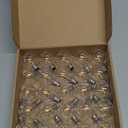 Meconard DC 3V Low Voltage, Solar Replacement Bulbs for G40 outoodr String Lights, Shatterproof 1W LED Bulb, E12/C7 Candelabra Screw Base, Warm White 2200K, 25Pack