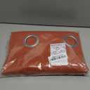 NICETOWN Room Darkening Short Curtain 54 inches Long for Living Room, Grommet Sound Reducing Thermal Insulated Curtains for Bedroom Nursery Window, 46W x 54L, 1 Piece, Burnt Orange