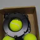 VAIIO Professional Tennis Trainer - Full Metal Portable Solo Rebounder with 3 High-Elastic String Balls, Ideal for Adults, Kids, Beginners & Advanced Players (Black)