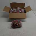 NUPTIO Flower Wedding Centrepieces for Tables - 10 Pcs 9.5in Diameter Crimson Artificial Flowers Rose Ball for Centerpieces Table - Fake Rose Arrangements for Weddings Birthday Party Decor, Crimson 