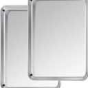TeamFar Baking Sheet, 20141, Cookie Sheet Half Sheet Baking Pans Stainless Steel, Non Toxic & Healthy, Heavy Duty & Thick Gauge, Mirror Finish & Dishwasher Safe - 2 Piece