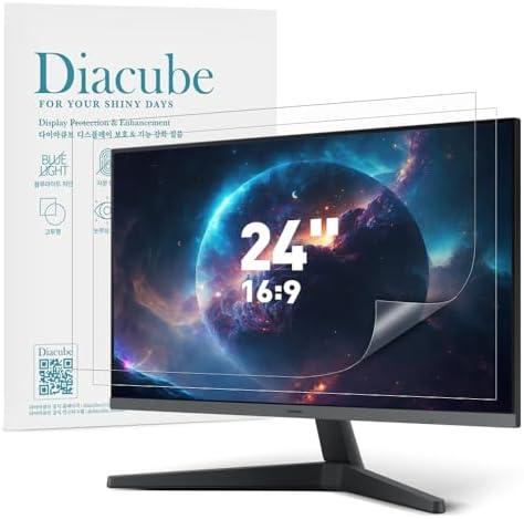Diacube 2-PACK 24 Inch DIAGONAL 16:9 Computer Blue Light Blocking Screen Protector for Widescreen Desktop PC LED Monitor and Laptop - Eye Protection | Anti-UV | Anti-Glare