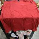  Solid Crewneck T-Shirt – Classic Red / Coral Tone, L