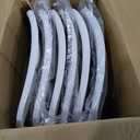 Amazon Basics Sturdy Foldable Plastic Chair, Portable, 350-Pound Capacity, White, 6-Pack