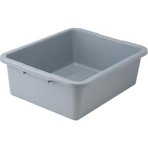 Winco Heavy-Duty Bus Box Dish Tub for Restaurants, 7", Gray