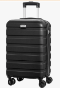 AnyZip Luggage PC ABS Hardside Lightweight Suitcase with 4 Universal Wheels TSA Lock Carry-On 20 Inch Black