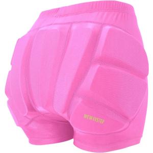 Kids Butt & Hip Padded Shorts for Skating,Youth Hip Protection Pads Figure Skating Shorts Crash Butt Pads for Tailbone & Butt (Pink-XS)