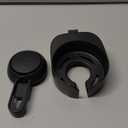 TAILI Suction Cup Wine Glass Holder for Shower, Removable Wall-Mounted Bath Cup Holder for Beer, Wine, Drinks, Enjoy in The Spa, Bathroom, Kitchen, etc. Black