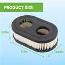 593260 798452 Air Filter with 594106 595668 Air Cleaner Cover for B&S 093J02 09P700 103M02 104M02 650EXI 675EXI 675IS Lawn Mower