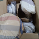 Shintenchi Bar Stools Set of 4 Modern Swivel Bar Chairs, Counter Height Faux Leather Metal Barstools, Upholstered Island Chairs with Back and Footrest, Beige