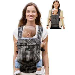 GROWNSY Baby Carrier Newborn to Toddler, Ergonomic Baby Toddler Carrier Wraps with Head Support, Easy to Wear, Infant Carrier Baby Gift, Travel and Hiking Friendly, for 7 to 44 lb (Flow-Stripe)