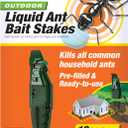 TERRO Liquid Ant Baits - T1813B - Outdoor Ready-to-Use Terro Ant Traps, Kills Household Ants, 12 Stakes