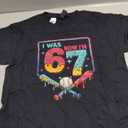 I was 6 Now Im 7 Ice Cream Drip Baseball for Men Women Kids T-Shirt, S, Youth, Blac
