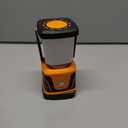 LED Camping lamp Super Bright 1500 lumens 4 Light Modes Dimmable searchlight Battery-Powered Emergency lamp Suitable for Night Hiking Tent Lighting Emergencies Power outages (Orange)