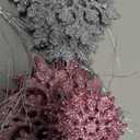 36pcs Pink Silver Christmas Snowflake Ornaments, Plastic Glitter Hanging Snow Flakes for Christmas Tree Decorations Winter Wonderland Frozen Birthday Party Home Decor Craft Snowflakes