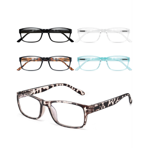 Gaoye Professional Reading Glasses for All Day - Computer Readers with Blue Light Protection - Value Pack (+4.0)
