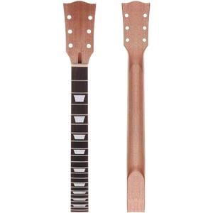 Alnicov Electric Guitar Neck DIY For Gibson LP Guitars Parts Replacement 22 Fret Mahogany Neck Rosewood Fretboard with White Trapezoid Dots Inlay Natural