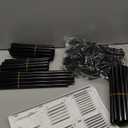 10 Tiers Tall Shoe Rack 20-25 Pairs Boots Organizer Storage Sturdy Narrow Shoe Shelf for Entryway, Closets with Hooks, Black