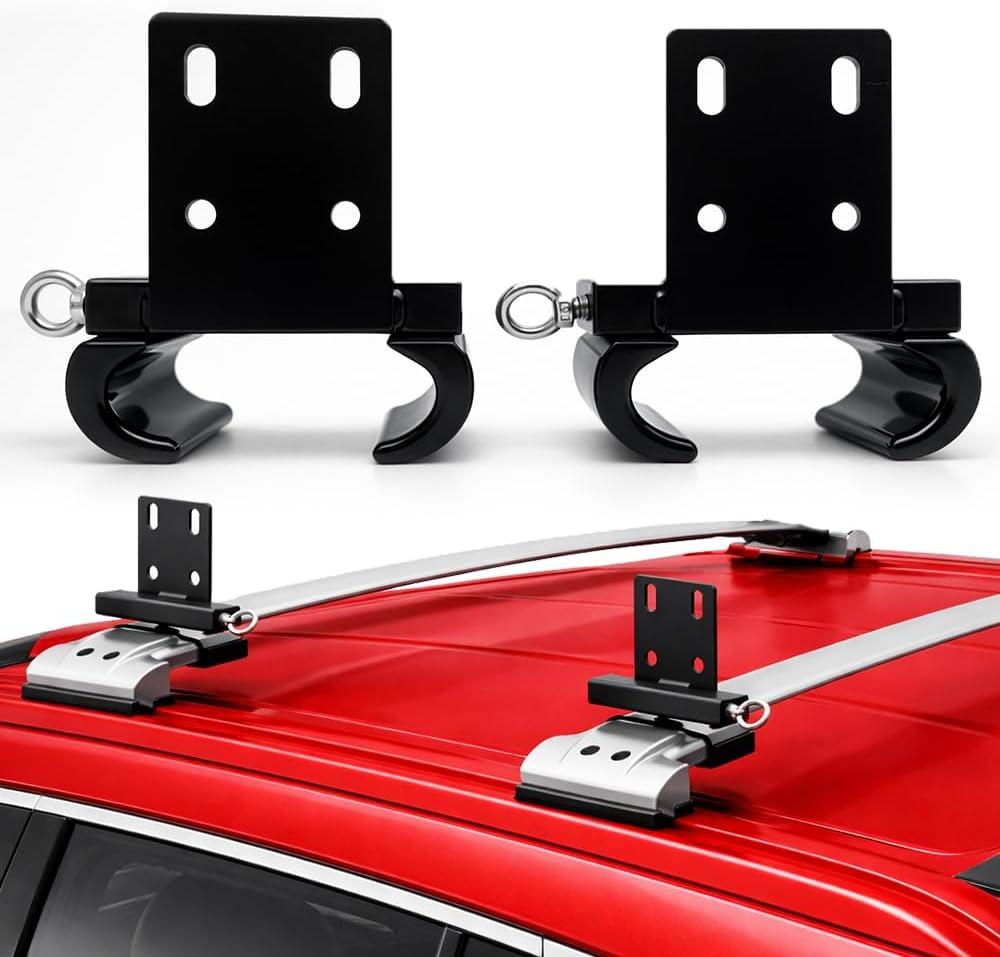 Offroading Gear Awning Roof Rack Mounting Brackets (Universal) for LED Light Bars & Awnings for Overlanding, SUVs, Cars & Vans