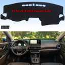 AUQDD Dashboard Cover Flannel Dash Mat Custom Compatible with 2018 2019 2020 2021 2022 2023 Hyundai Kona, Anti-Glare, Anti-Reflection, No Peculiar Smell