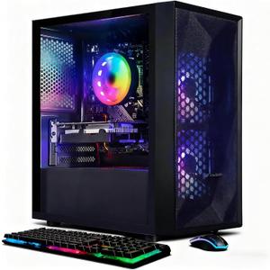 STGAubron Gaming PC Desktop,Core I5,RTX 2060 6G,16G RAM,512G SSD
Gaming Computer Tower for Streaming,Video Editing,Home,School,I5 up to 3.7GHz,ARGB Fan,WiFi 6,BT 5.0,4K DP,HDMI,Win11 Home