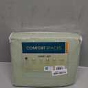 Comfort Spaces 100% Cotton Sheets Twin, Breathable & Soft Cotton Sheets, Naturally Cool Cotton Bed Sheets with 12" Elastic Pocket Fits up to 14" Mattress, All Seasons Sheet Set, Sage Green 3 Piece