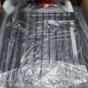 NEFROM Luggage Rack, Set of 2, Suitcase Stand with Storage Shelf, Foldable Metal Luggage Holder for Guest Room, Bedroom, Hotel LR-BK-2