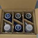 AmorArc 16oz Coffee Mugs Set of 6, Large Ceramic Coffee Mugs for Man, Woman, Dad, Mom, Modern Coffee Mugs Set with handle for Tea/Latte/Cappuccino/Milk/Cocoa. Dishwasher&Microwave Safe, Multi